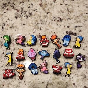 Inside Out Character Shoe Charms Jibbitz Set of 20 Brand New